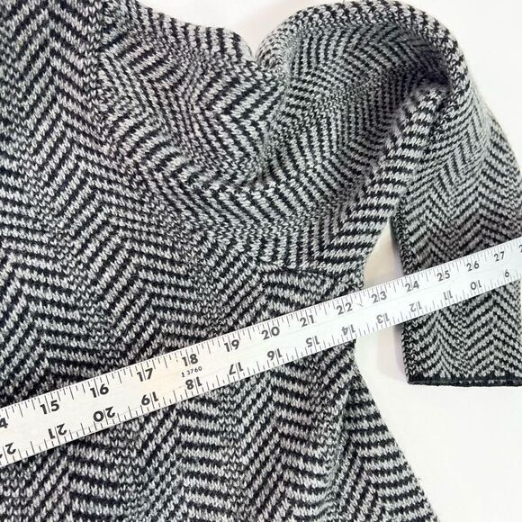 J Jill Cardigan Jacket Women Large Wool Blend Herringbone Overcoat Copley Topper - Picture 4 of 10